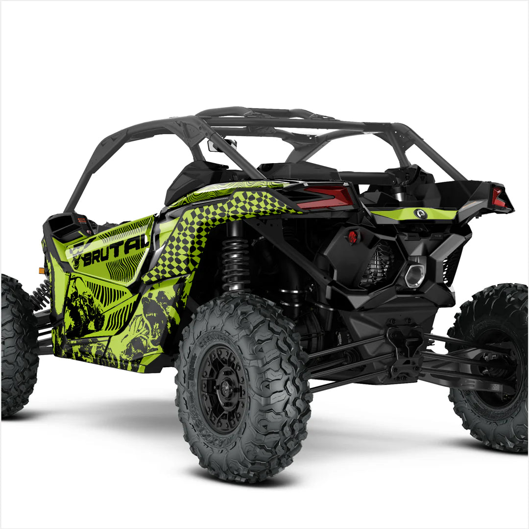 Pegatinas de diseño BRUTAL para Can-Am Maverick X3 (Verde)