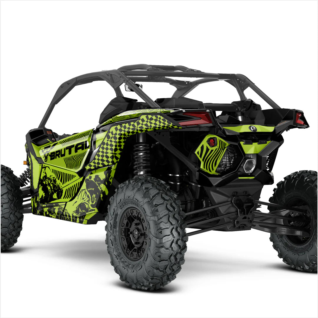 Adesivi design BRUTAL per Can-Am Maverick X3 (Verde)