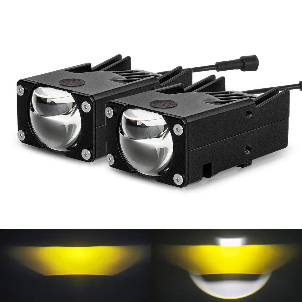 Single GhostLink HD Bi-LED Projector Grille Light with Laser High Beam (Pair)