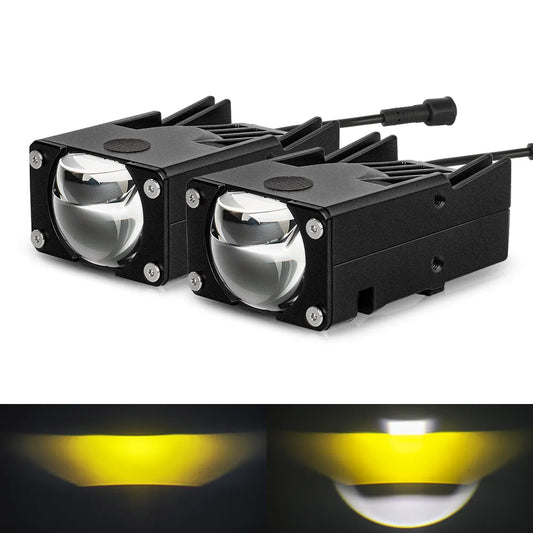Single GhostLink HD Bi-LED Projector Grille Light with Laser High Beam (Pair)