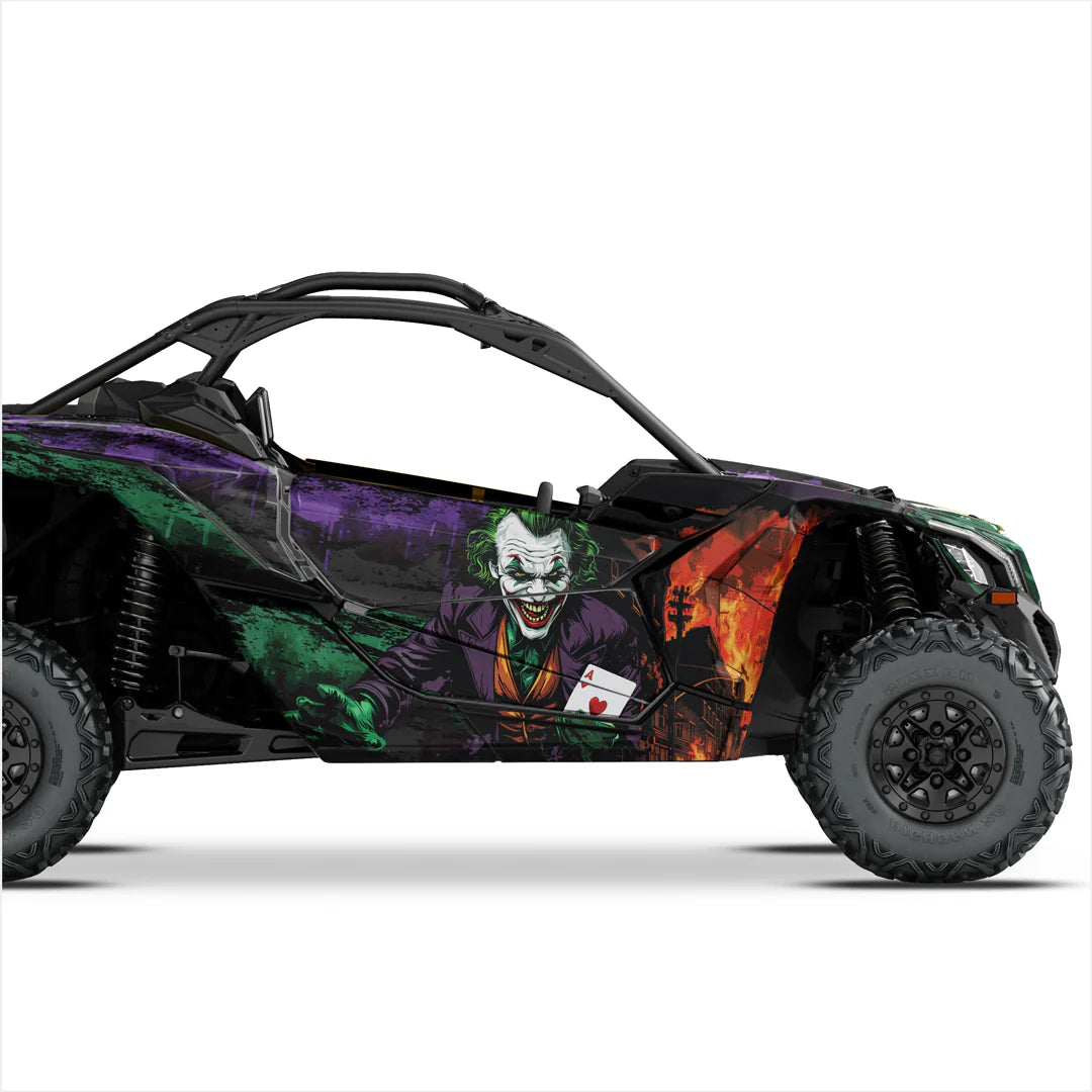 JOKER design stickers for Can-Am Maverick X3