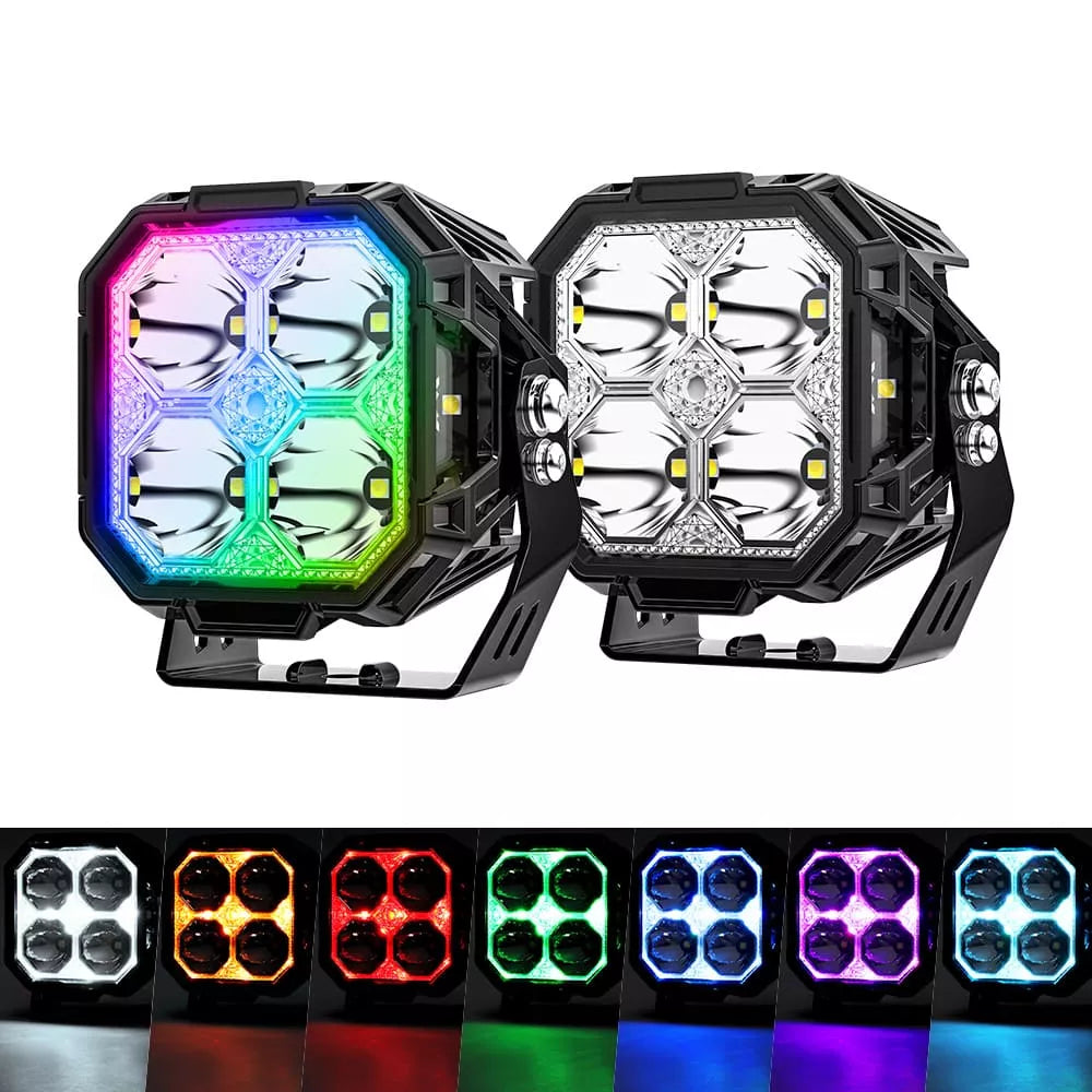 Vertex AR 3" Side Shooter Lights with RGB 8 collar light options