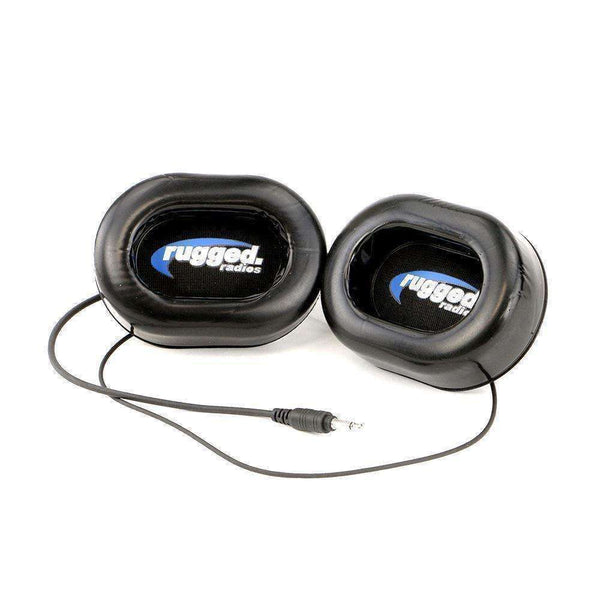 Pods de alto-falante de áudio Alpha - montagem em velcro e fones de ouvido em gel - estéreo e mono 3,5 mm