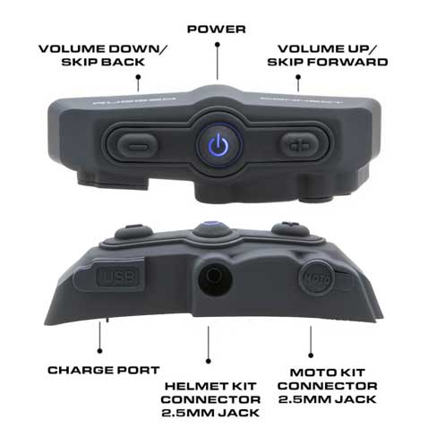 CONNECT BT2 Bluetooth Headset για κράνος μοτοσικλέτας