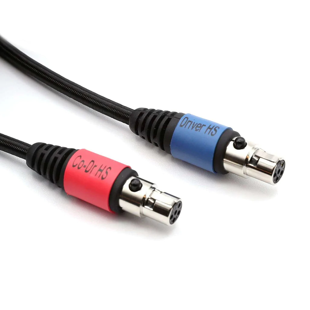 Cable recto Off-Road Race Series de 12' para intercomunicador de conductor y copiloto