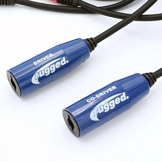 Cable recto Off-Road Race Series de 12' para intercomunicador de conductor y copiloto