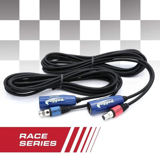 Cable recto Off-Road Race Series de 12' para intercomunicador de conductor y copiloto