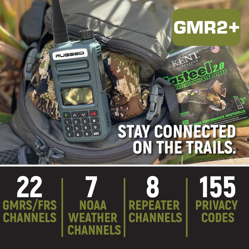 GMR2 PLUS Портативная радиостанция двусторонней связи GMRS и FRS