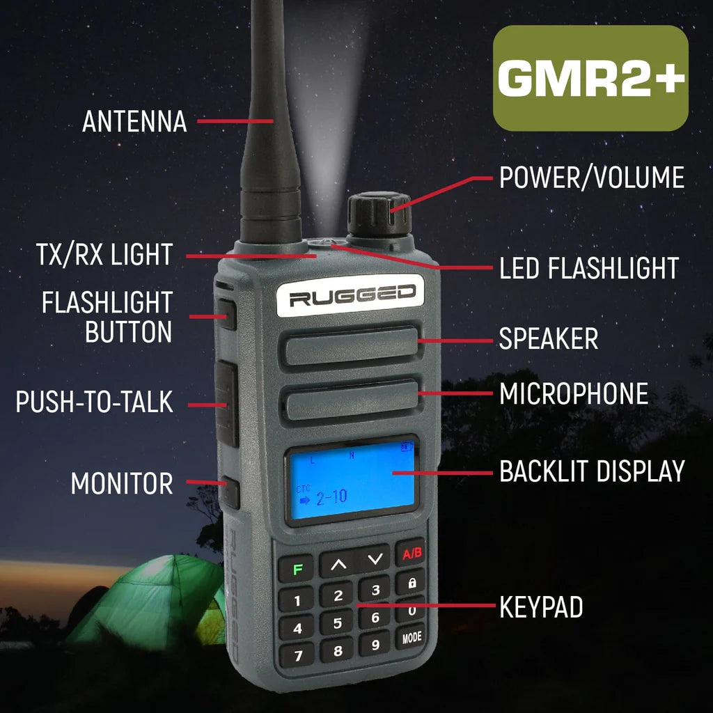 Conecte el kit BT2 Bluetooth Moto con radio GMRS2 PLUS