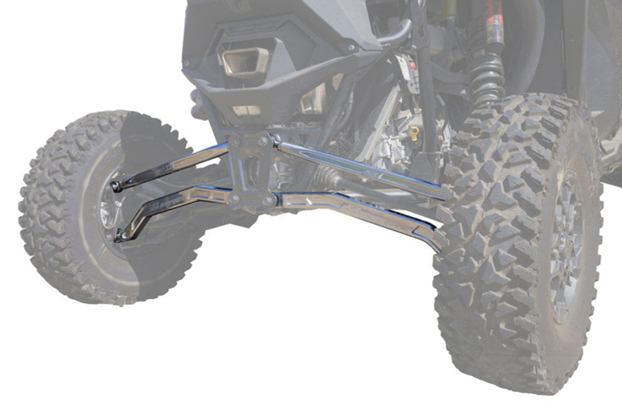 <tc>Padidinto pravažumo aluminio ruošinio galiniai strypai skirti RZR Pro R/Pro S/Turbo R</tc>