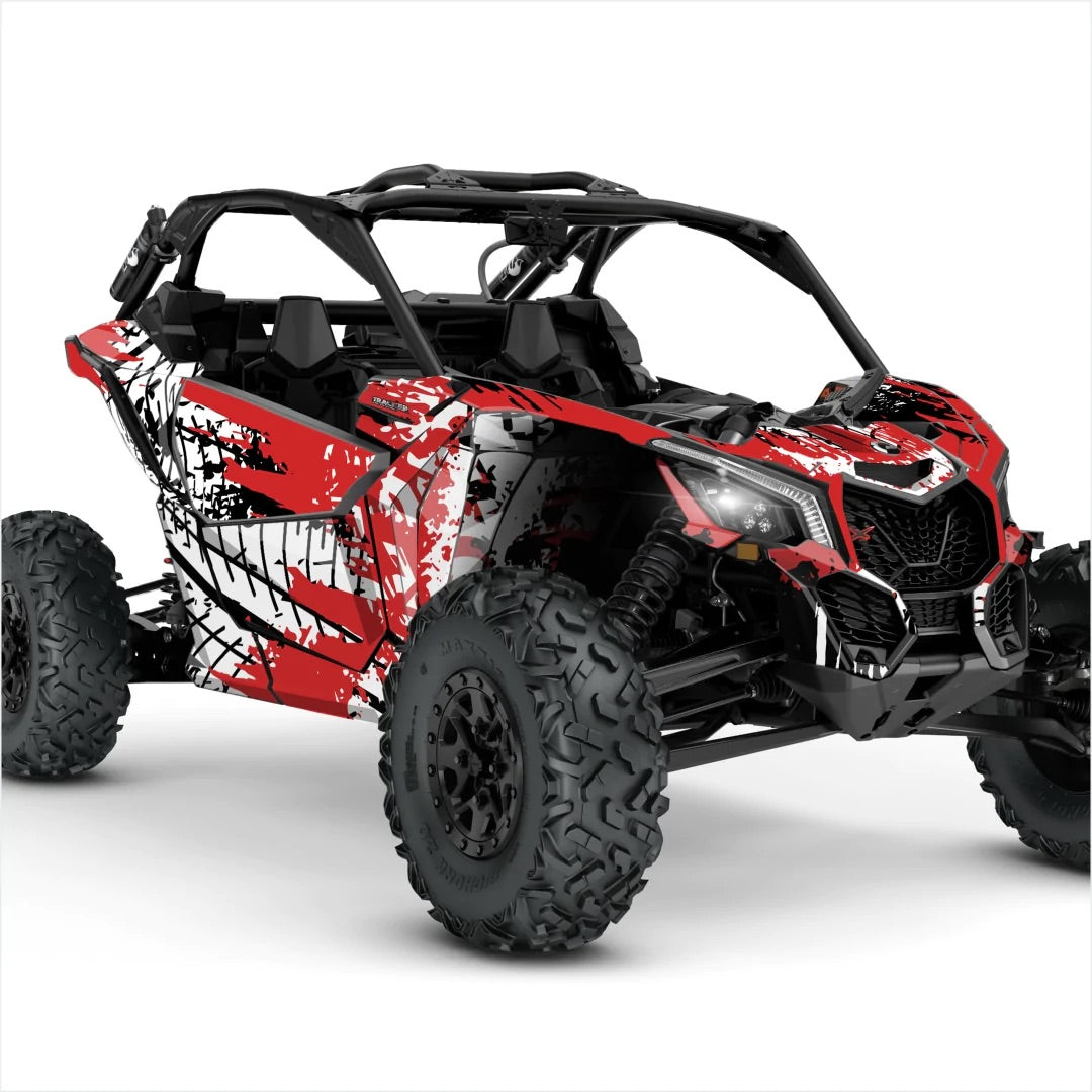 Σχεδιαστικά αυτοκόλλητα TRACKER για Can-Am Maverick X3