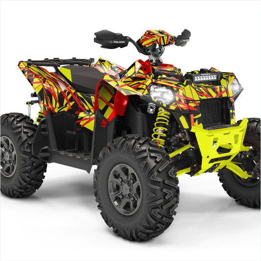 Versenyszellem -tervező matricák a Polaris Scramblerhez