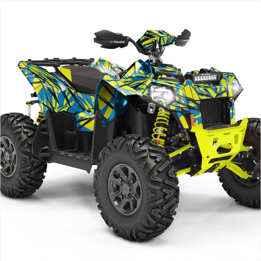 Versenyszellem -tervező matricák a Polaris Scramblerhez