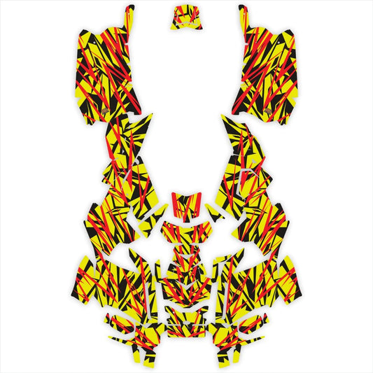 Versenyszellem -tervező matricák a Polaris Scramblerhez