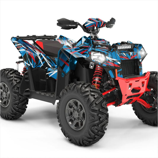 Versenyszellem -tervező matricák a Polaris Scramblerhez