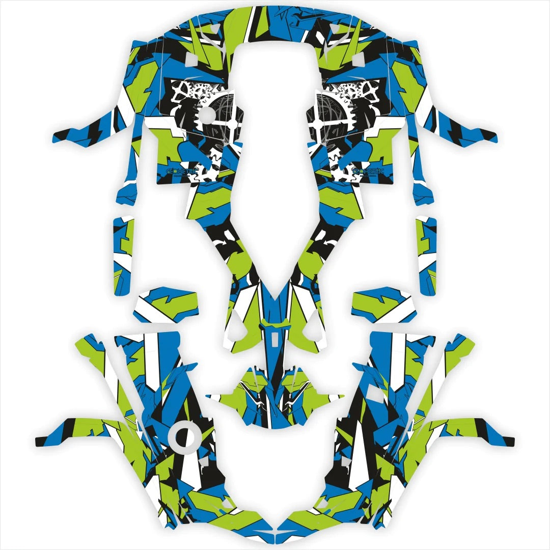 Geometrische Designaufkleber für Stels Guepard