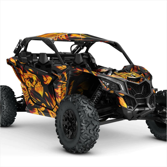 Τα αυτοκόλλητα σχεδιασμού αμερικανικού αετού για το Can-Am Maverick x3