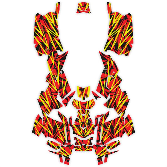 Versenyszellem -tervező matricák a Polaris Scramblerhez