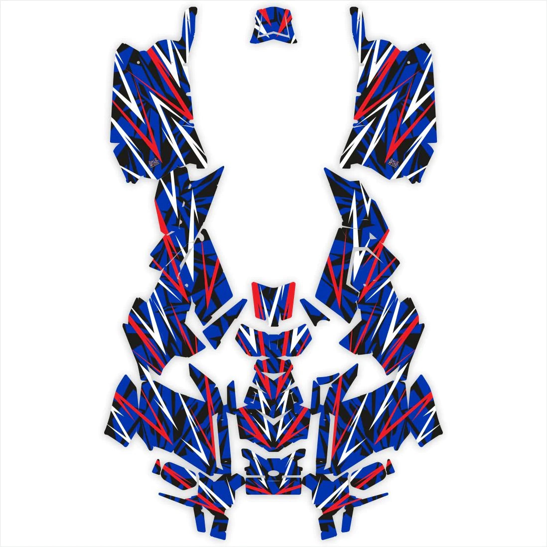 Versenyszellem -tervező matricák a Polaris Scramblerhez