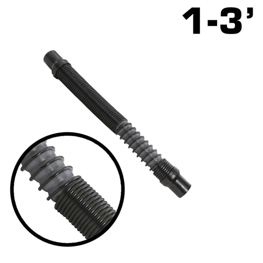 Manguera con sistema de bombeo de aire para casco Ultra Flex expandible MAC-X de 0,3 a 0,9 metros