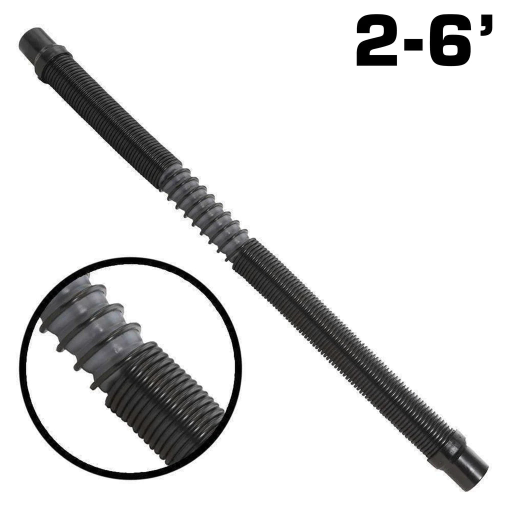 Tubo flessibile per sistema di pompaggio dell'aria per casco Ultra Flex espandibile MAC-X da 0,6 a 1,8 metri