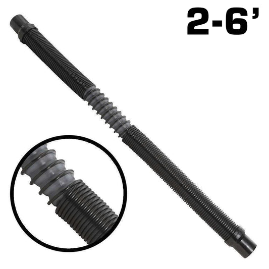 Manguera con sistema de bombeo de aire para casco Ultra Flex expandible MAC-X de 0,6 a 1,8 metros