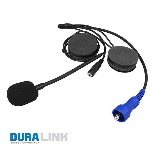 Kit de casco todoterreno con cable, altavoces Alpha Audio, micrófono y conector para auriculares de 3,5 mm