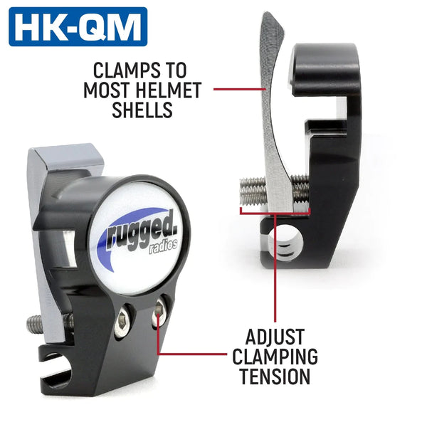 Montagem rápida para instalação de fiação do kit de capacete